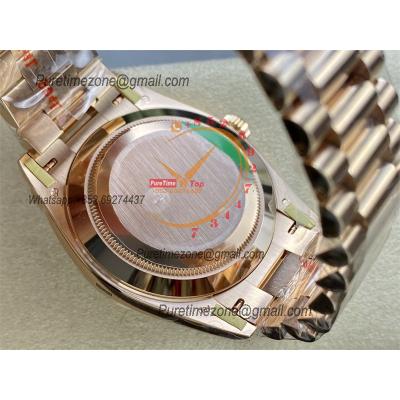 DayDate 40 228235 VR3255 Automatic Mens Watch Best Edition ARF RG Green Dial President Bracelet CHS (Gain Weight)