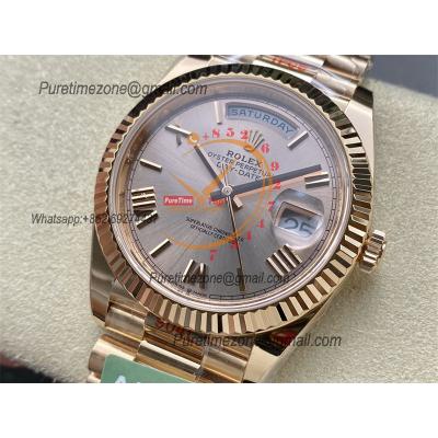 DayDate 40 228235 VR3255 Automatic Mens Watch Best Edition ARF RG Rose Gold Dial President Bracelet CHS (Gain Weight)