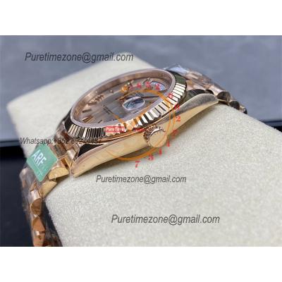 DayDate 40 228235 VR3255 Automatic Mens Watch Best Edition ARF RG Rose Gold Dial President Bracelet CHS (Gain Weight)