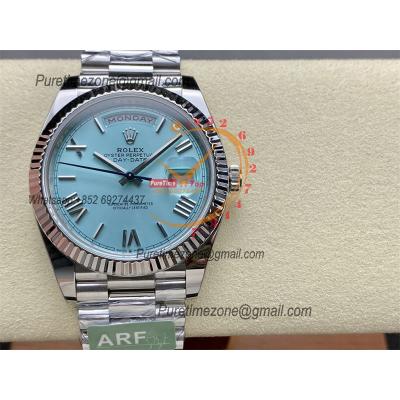 DayDate 40 228235 VR3255 Automatic Mens Watch Best Edition ARF ICE Blue Dial President Bracelet CHS (Gain Weight)