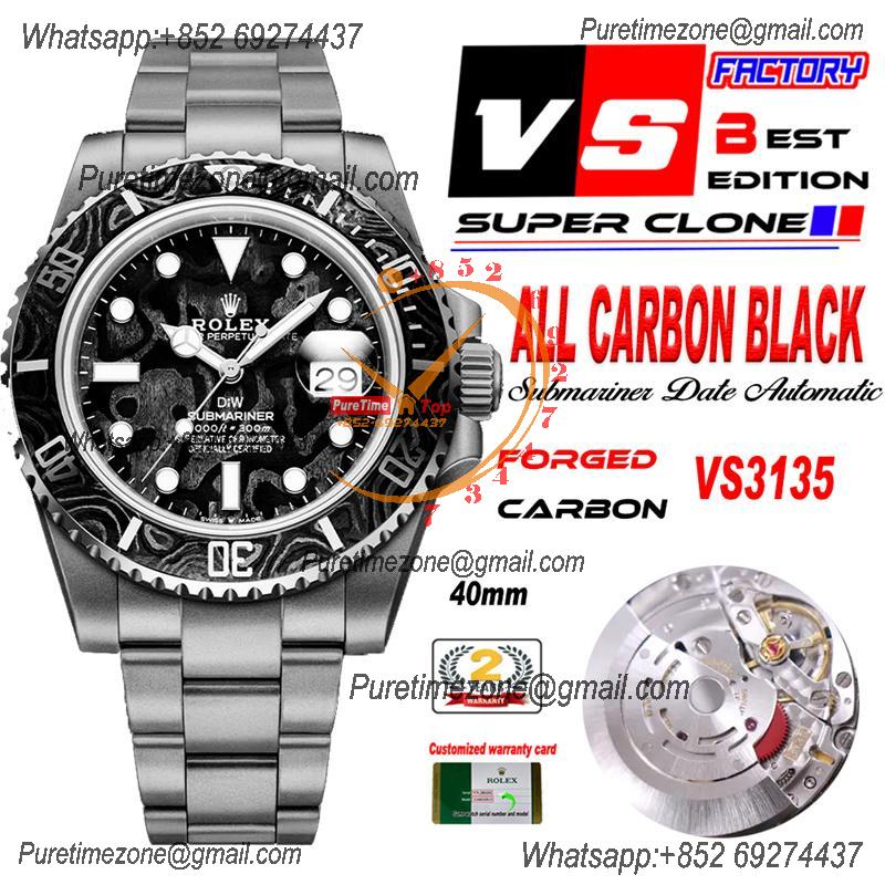 Submariner DIW VS3135 Automatic Mens Watch VSF 1:1 Best Edition Black Dial 904L Steel Bracelet CHS