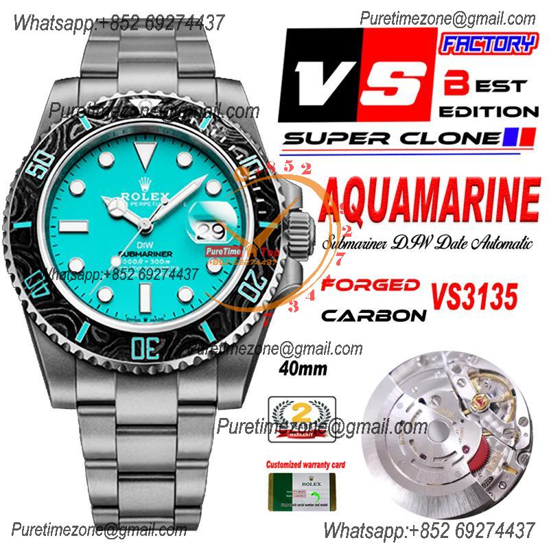 Submariner DIW VS3135 Automatic Mens Watch VSF 1:1 Best Edition ICE Blue Dial 904L Steel Bracelet CHS