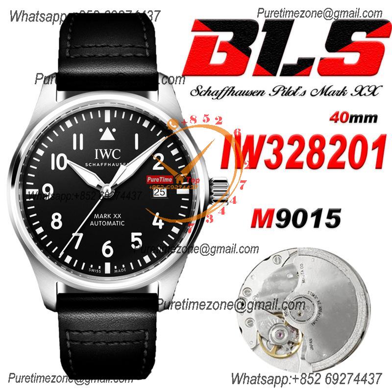 Schaffhausen Pilot's Mark XX IW328201 M9015  Atuomatic Mens Watch Best Edition BLSF 40 SS Black Dial Leather CHS