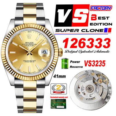 DateJust 41 126333 VS3235 Automatic Mens Watch 904...