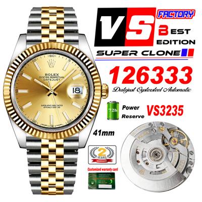 DateJust 41 126333 VS3235 Automatic Mens Watch 904...