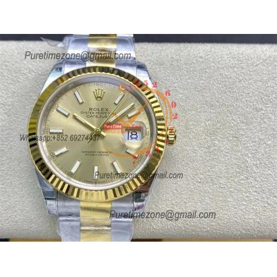 DateJust 41 126333 VS3235 Automatic Mens Watch 904L SS VSF Best Edition YG Gold Dial on Jubilee Bracelet CHS