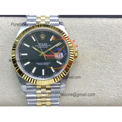 DateJust 41 126333 VS3235 Automatic Mens Watch 904L SS VSF Best Edition YG Black Dial on Oyster Bracelet CHS