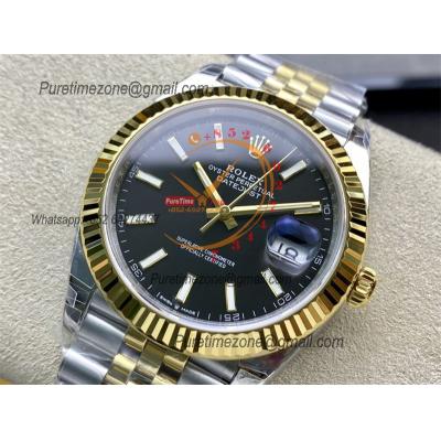 DateJust 41 126333 VS3235 Automatic Mens Watch 904L SS VSF Best Edition YG Black Dial on Jubilee Bracelet CHS