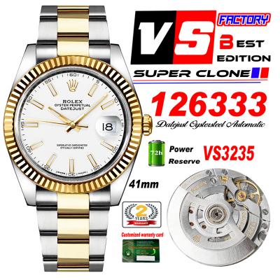 DateJust 41 126333 VS3235 Automatic Mens Watch 904...