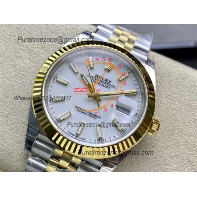 DateJust 41 126333 VS3235 Automatic Mens Watch 904L SS VSF Best Edition YG White Dial on Oyster Bracelet CHS