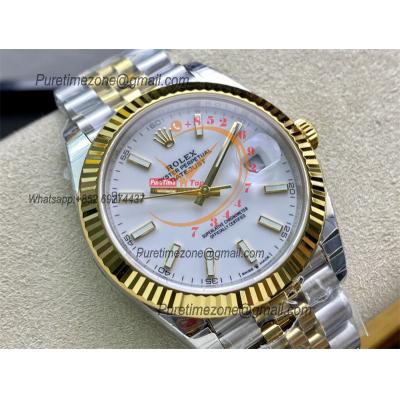 DateJust 41 126333 VS3235 Automatic Mens Watch 904L SS VSF Best Edition YG White Dial on Oyster Bracelet CHS