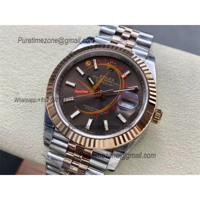 DateJust 41 126333 VS3235 Automatic Mens Watch 904L SS VSF Best Edition RG Brown Dial on Jubilee Bracelet CHS