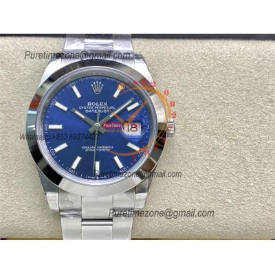 DateJust 41 126300 VS3235 Automatic Mens Watch 904L SS VSF Best Edition Blue Dial on Oyster Bracelet CHS