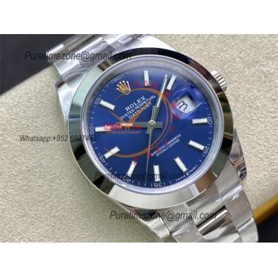 DateJust 41 126300 VS3235 Automatic Mens Watch 904L SS VSF Best Edition Blue Dial on Oyster Bracelet CHS