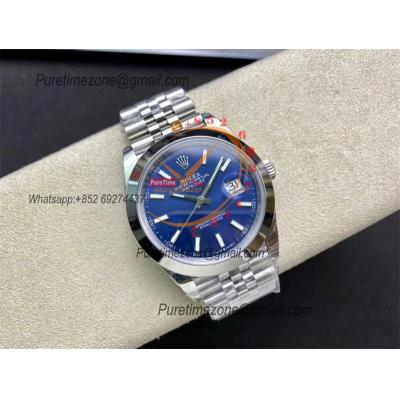 DateJust 41 126300 VS3235 Automatic Mens Watch 904L SS VSF Best Edition Blue Dial on Jubilee Bracelet CHS