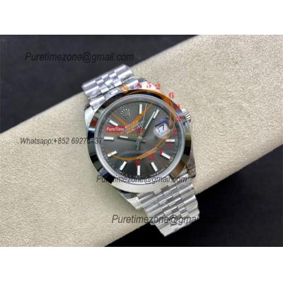 DateJust 41 126300 VS3235 Automatic Mens Watch 904L SS VSF Best Edition Gray Dial on Jubilee Bracelet CHS