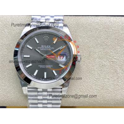 DateJust 41 126300 VS3235 Automatic Mens Watch 904L SS VSF Best Edition Gray Dial on Jubilee Bracelet CHS