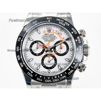 Daytona 116500 Panda SH4130 Automatic Chronograph Mens Watch Best Edition VSF White Dial 904L SS Bracelet