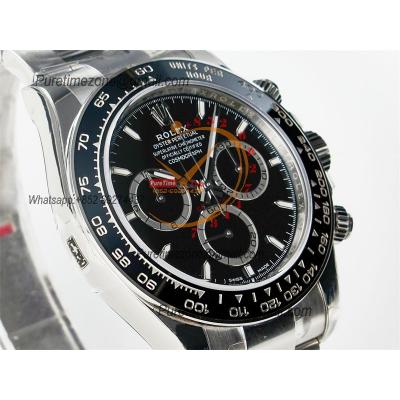 Daytona 126500 SH4131 Automatic Chronograph Mens Watch Best Edition VSF Black Dial 904L SS Bracelet