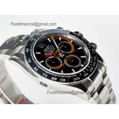 Daytona 126500 SH4131 Automatic Chronograph Mens Watch Best Edition VSF Black Dial 904L SS Bracelet