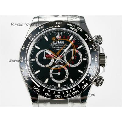 Daytona 126500 SH4131 Automatic Chronograph Mens Watch Best Edition VSF Black Dial 904L SS Bracelet