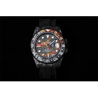 DIW Carbon 126710 VR3186 Automatic Mens Watch Best Edition VSF Forged Carbon Black Dial Nylon Strap CHS