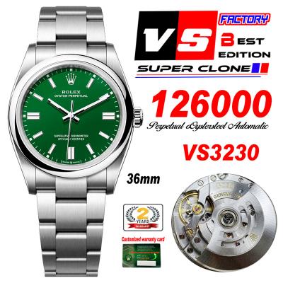 Oyster Perpetual 126000 36mm VS3230 Automatic Mesn...