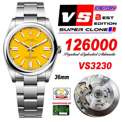 Oyster Perpetual 126000 36mm VS3230 Automatic Mesn...