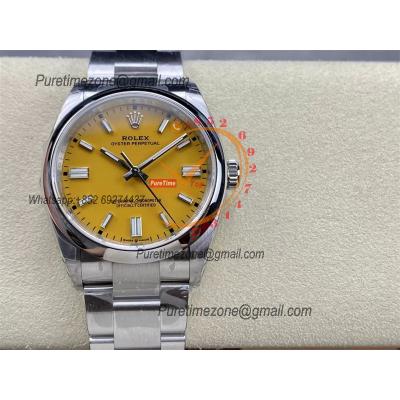 Oyster Perpetual 126000 36mm VS3230 Automatic Mesn Watch Best Edition VSF Yellow Dial 904L SS Bracelet CHS