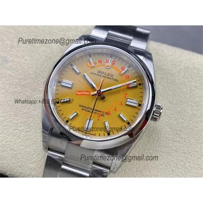 Oyster Perpetual 126000 36mm VS3230 Automatic Mesn Watch Best Edition VSF Yellow Dial 904L SS Bracelet CHS