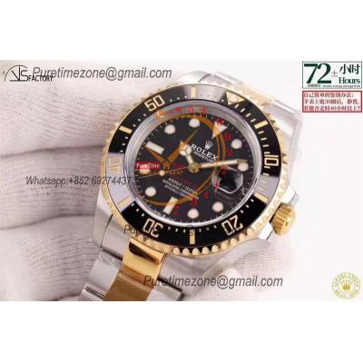 Sea-Dweller 126603 VR3235 Automatic Mens Watch Best Edition VSF YG Black Dial 904L SS Bracelet CHS