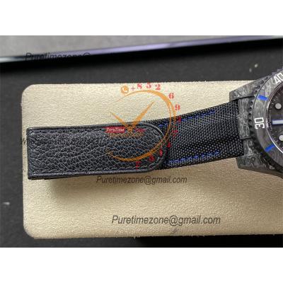 Submariner DIW Carbon VS3135 Automatic Mens Watch VSF 1:1 Best Edition Black Blue Dial Nylon Strap CHS