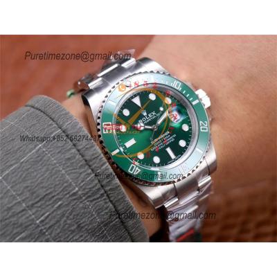 Submariner 40 116610LV  VS3135 Automatic Mens Watch VSF 1:1 Best Edition Green Dial 904L SS Bracelet Hulk CHS