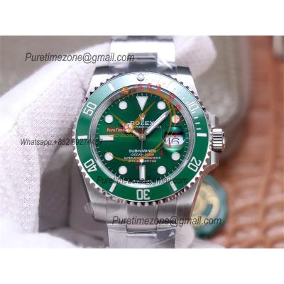 Submariner 40 116610LV  VS3135 Automatic Mens Watch VSF 1:1 Best Edition Green Dial 904L SS Bracelet Hulk CHS