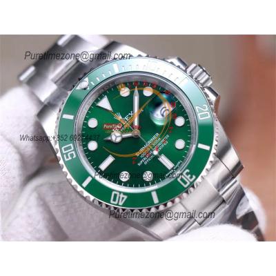 Submariner 40 116610LV  VS3135 Automatic Mens Watch VSF 1:1 Best Edition Green Dial 904L SS Bracelet Hulk CHS