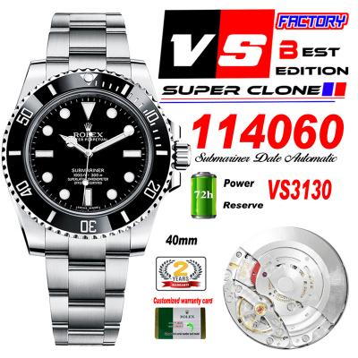 Submariner 40mm 114060 No Date VS3130 Automatic Me...