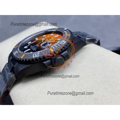 Submariner DIW VS3135 Automatic Mens Watch VSF 1:1 Best Edition DLC Black Orange Dial 904L Steel Bracelet CHS