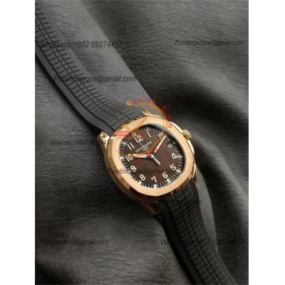 Aquanaut 5167 40mm A330 Atuomatic Mens Watch Best Edition 3KF V3 RG Brown Dial Rubber Strap CHS (New clasp）