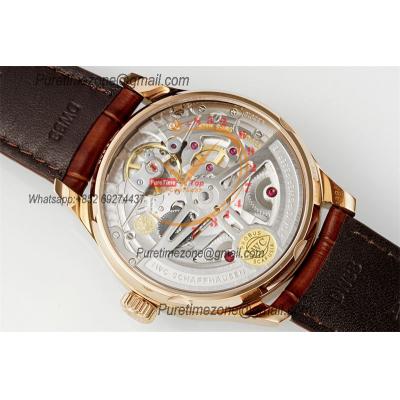 Portuguese Real Power Reserve IW500701 A52010 Automatic Mens Watch  Best Edition AZF 42 RG White Dial Leather CHS