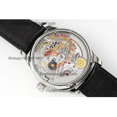 Portuguese Real Power Reserve IW500704 A52010 Automatic Mens Watch  Best Edition AZF 42 SS Gray Dial Leather CHS