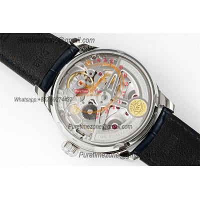 Portuguese Real Power Reserve IW500715 A52010 Automatic Mens Watch  Best Edition AZF 42 SS White Dial Leather CHS