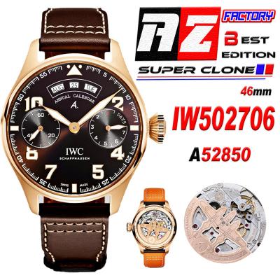 Big Pilot Annual Calendar Antoine de Saint Exupéry IW502706 A52850 Automatic Mens Watch Best Edition AZF RG Brown Dial