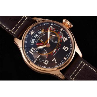 Big Pilot Annual Calendar Antoine de Saint Exupéry IW502706 A52850 Automatic Mens Watch Best Edition AZF RG Brown Dial