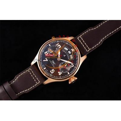 Big Pilot Annual Calendar Antoine de Saint Exupéry IW502706 A52850 Automatic Mens Watch Best Edition AZF RG Brown Dial