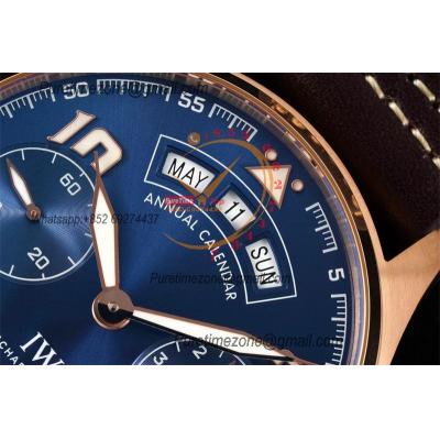 Big Pilot Annual Calendar Le Petit Prince IW502701 A52850 Automatic Mens Watch Best Edition AZF RG Blue Dial