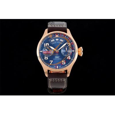 Big Pilot Annual Calendar Le Petit Prince IW502701 A52850 Automatic Mens Watch Best Edition AZF RG Blue Dial