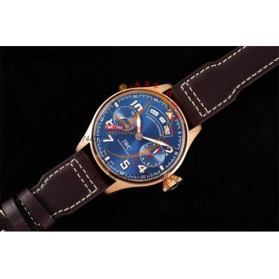 Big Pilot Annual Calendar Le Petit Prince IW502701 A52850 Automatic Mens Watch Best Edition AZF RG Blue Dial