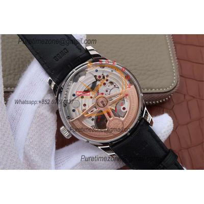 Portuguese Tourbillon Mystere Retrograde IW504601 Automatic Mens Watch Best Edition AZF SS Gray Dial Leather Strap CHS