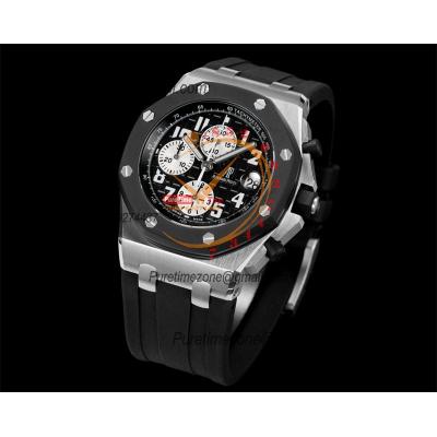 Royal Oak Offshore 25940SK 42 Rubberclad A7750 Automatic Chronograph Mens Watch Best Edition TKF SS Black Dial Rubber CH