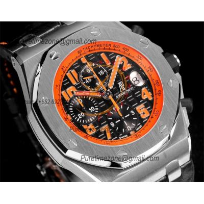 Royal Oak Offshore 26170ST Volcano A7750 Automatic Chronograph Mens Watch Best Edition TKF 42 SS Black Dial Leather CHS